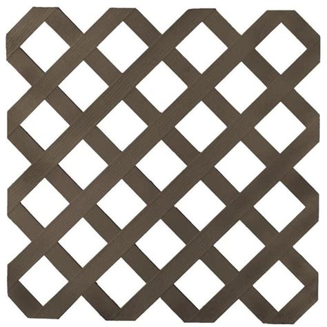 lowe's plastic lattice brown